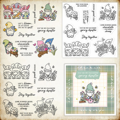 Easter Gnomes Clear Stamps