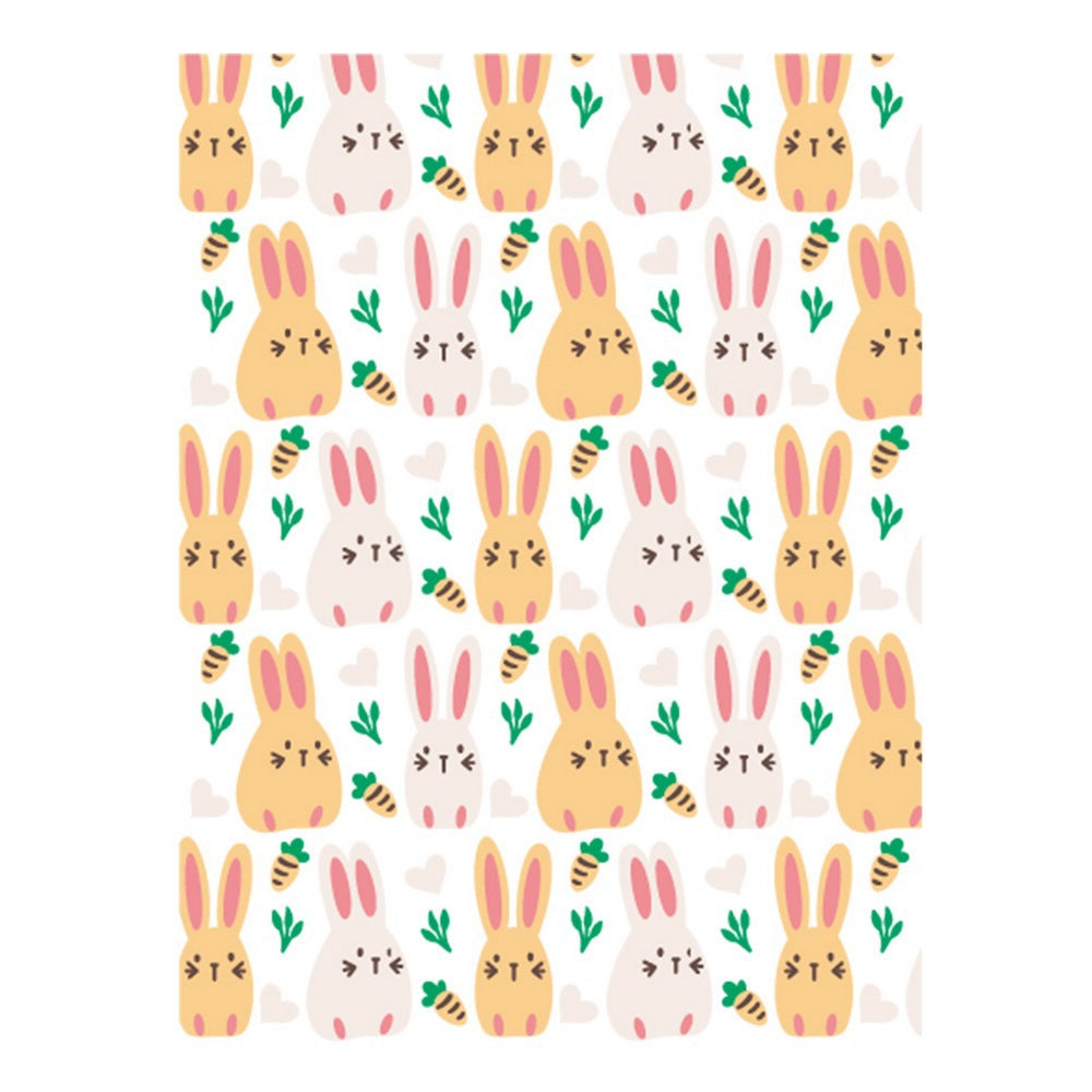 4 PCS Rabbits Pattern DIY Painting Hollow Stencil