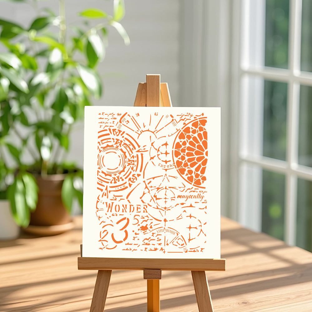 Time DIY Painting Hollow Stencil