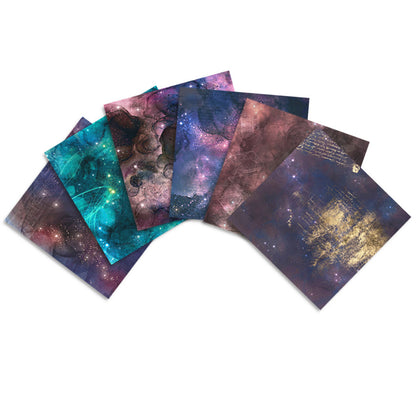 24PCS 6" Galaxy Scrapbook Paper & Cardstock