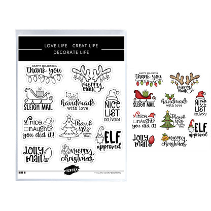 Christmas Decoration Dies & Stamps Set