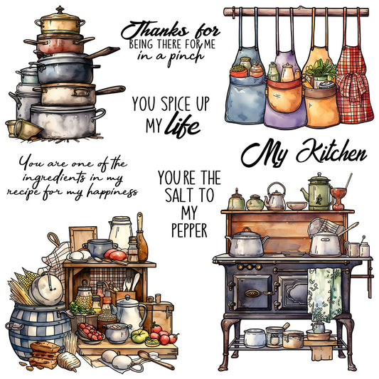 Kitchen Series Dies & Stamps Set