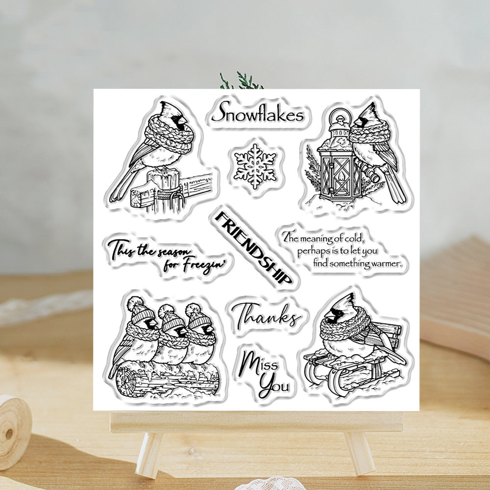 Winter Birds Clear Stamps