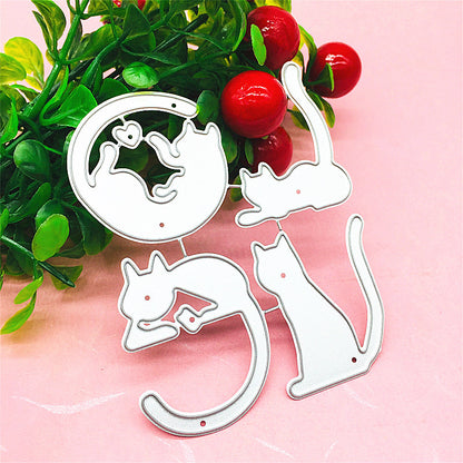 LOVE Shape Cats Metal Cutting Dies