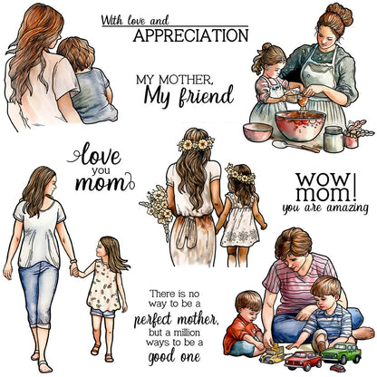 Mother's Day Theme Clear Stamps