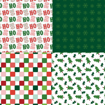 24PCS 6" Feeling Merry Scrapbook Paper & Cardstock