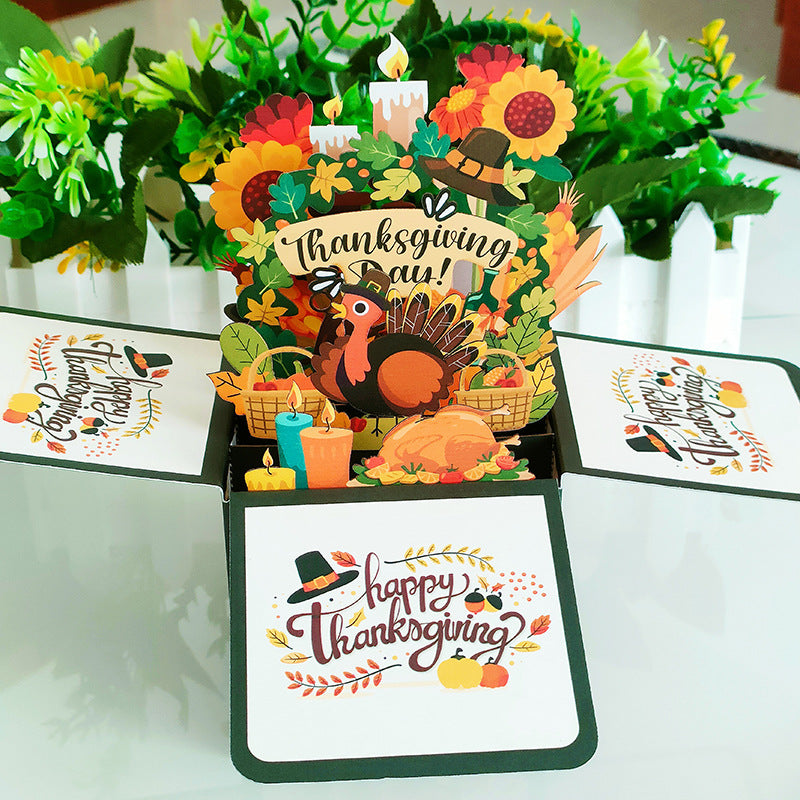 3D Creative Thanksgiving Pop-Up Box