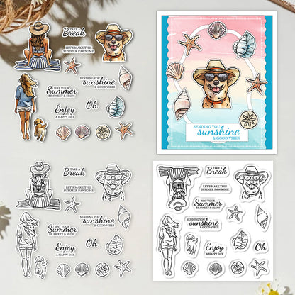 Summer Beach Clear Stamps