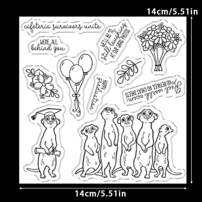 Graduation Suricatta Dies & Stamps Set