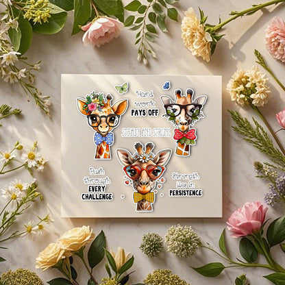 Gentleman Giraffe Clear Stamps