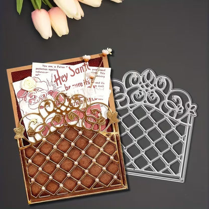 Retro Lace Cutout Frame Metal Cutting Dies