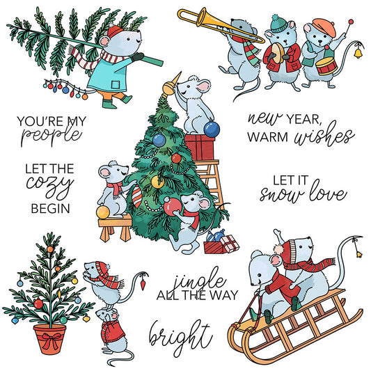 Santa Mouse Squad Dies & Stamps Set
