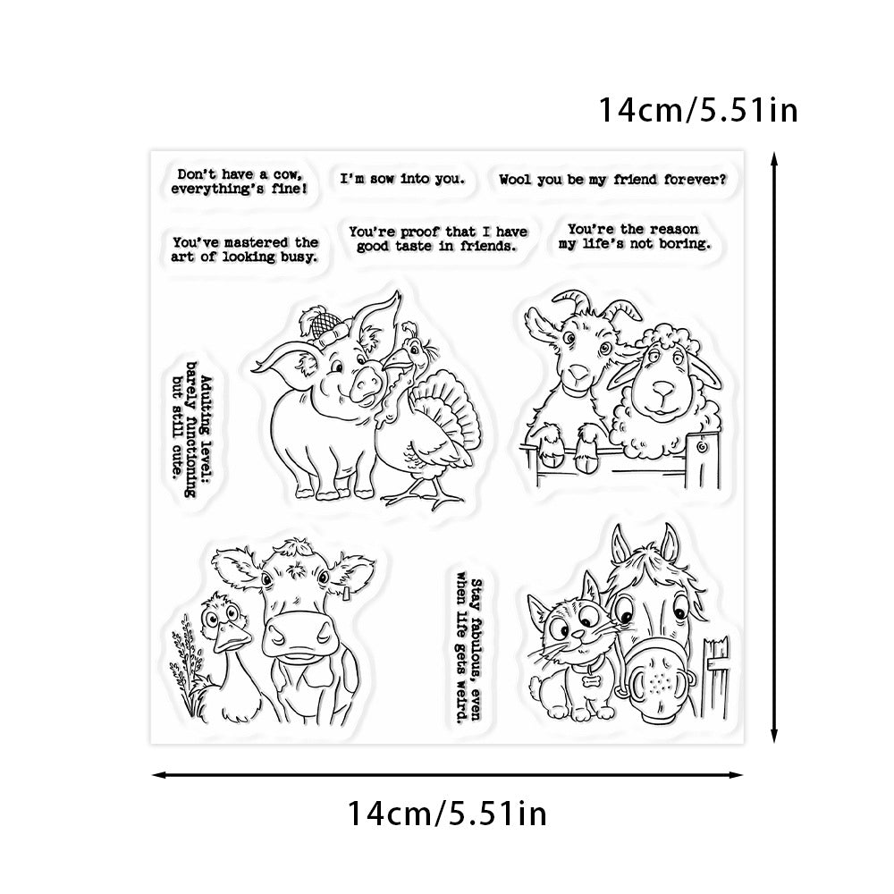 Animal Friendship Clear Stamps