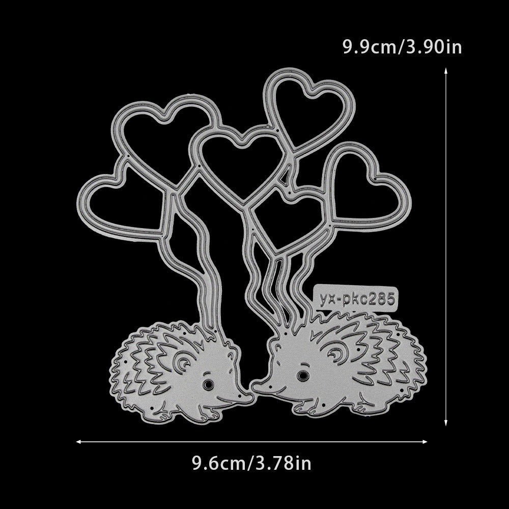 Valentine's Day Little Hedgehog Metal Cutting Dies
