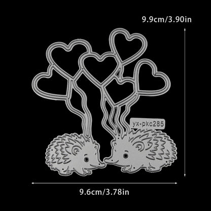 Valentine's Day Little Hedgehog Metal Cutting Dies
