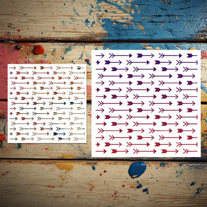 Arrow Pattern DIY Painting Hollow Stencil