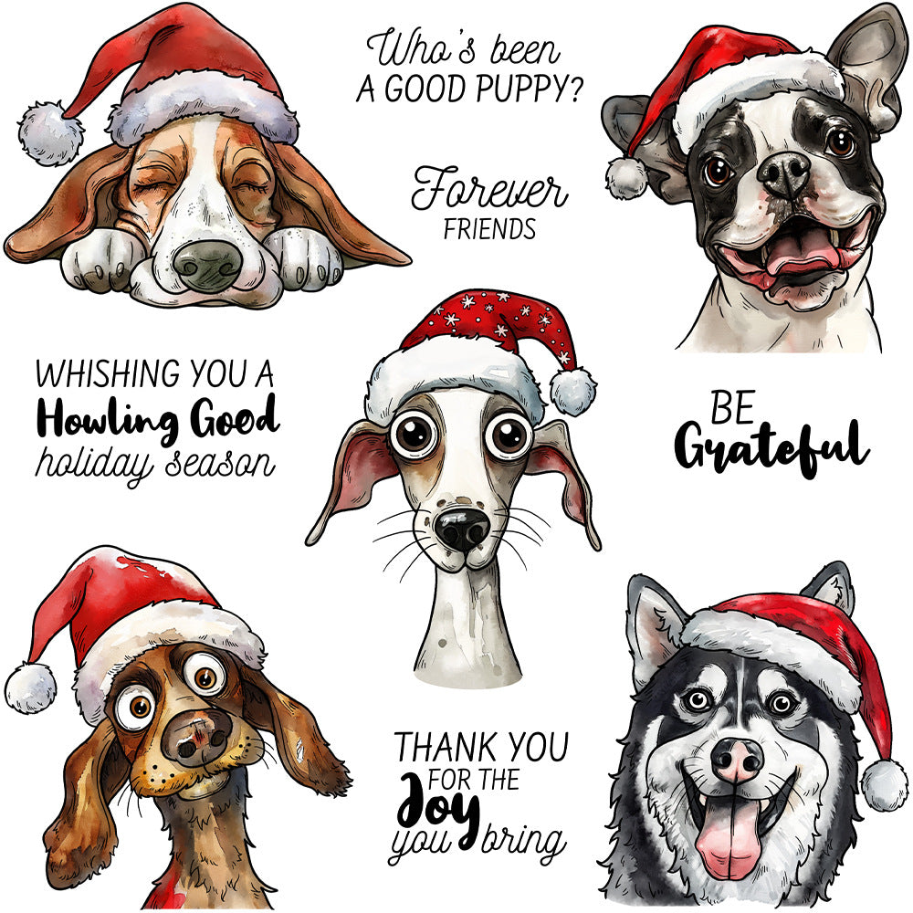 Christmas Dogs Dies & Stamps Set