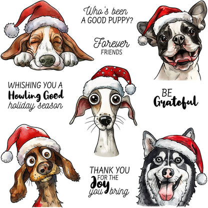 Christmas Dogs Dies & Stamps Set