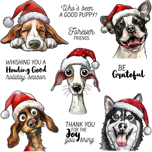 Christmas Dogs Dies & Stamps Set