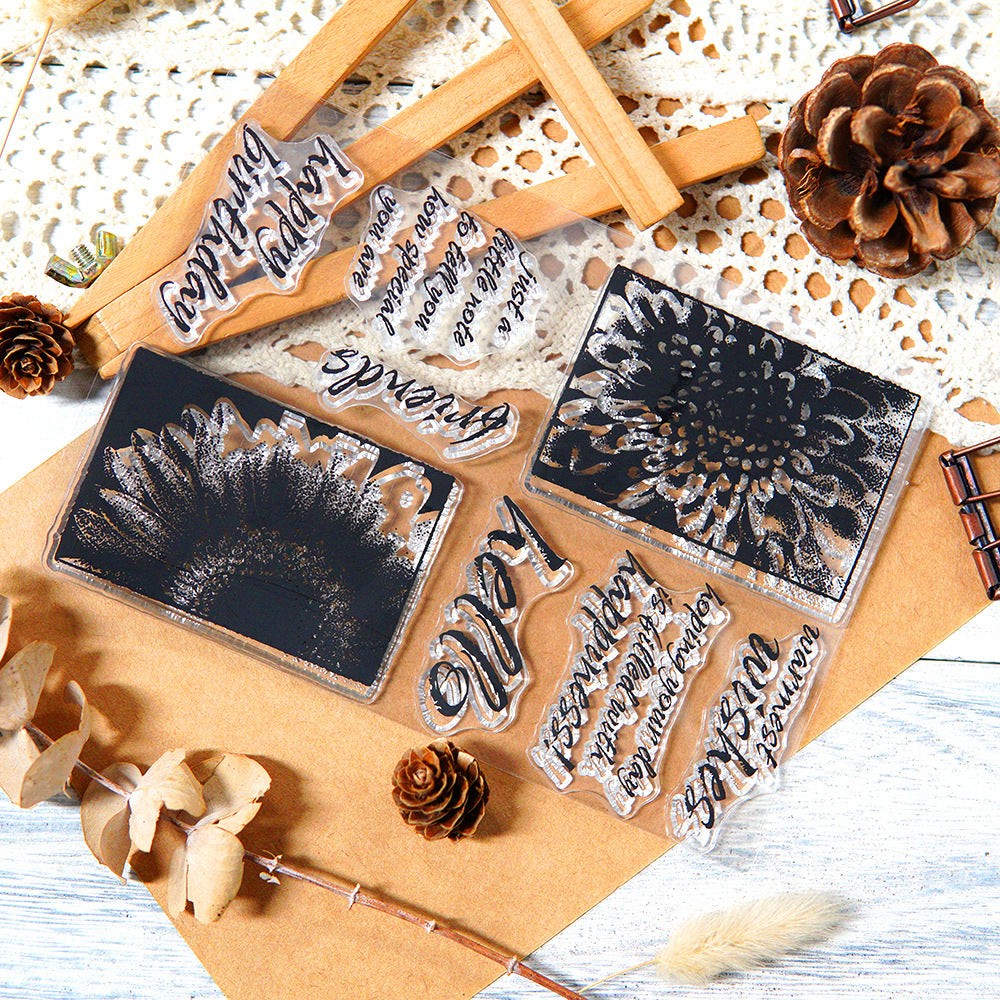 Floral Pattern Clear Stamps