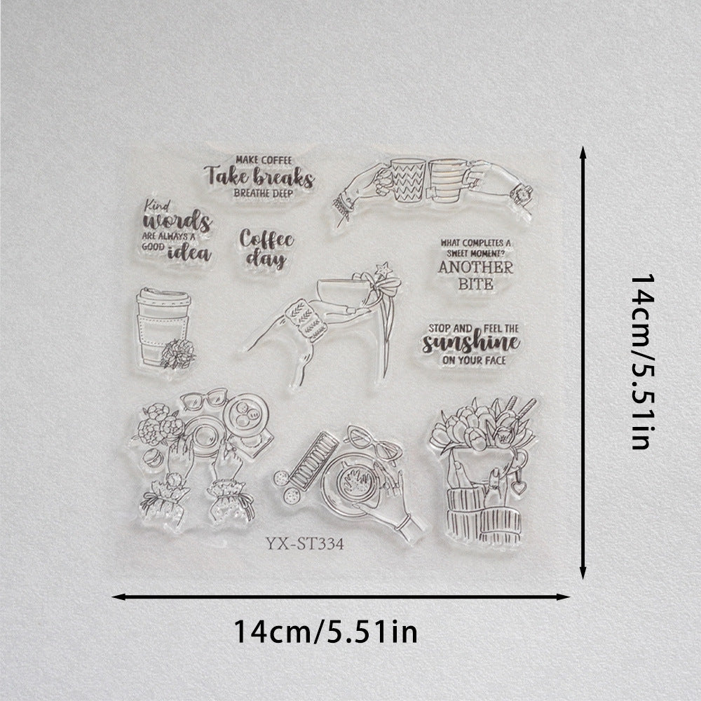Coffee Life Clear Stamps