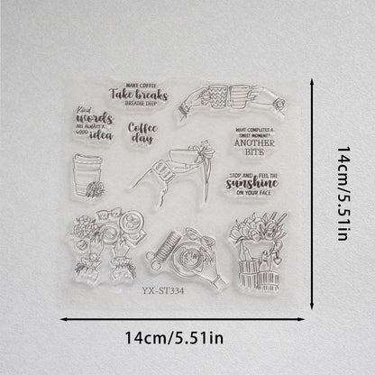 Coffee Life Clear Stamps