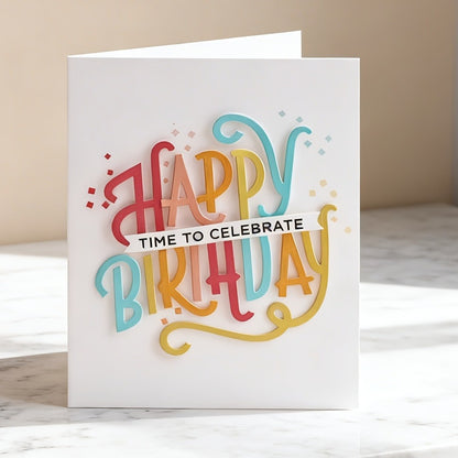 "Happy Birthday" Words Metal Cutting Dies