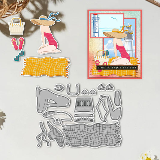 Beach Girl Metal Cutting Dies