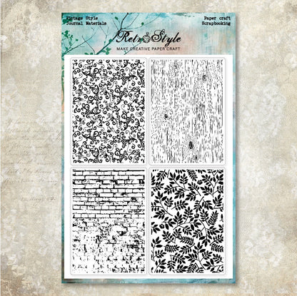 Decorative Background DIY Scrapbook Clear Stamps