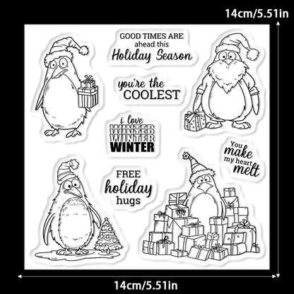 Christmas Penguin Dies & Stamps Set
