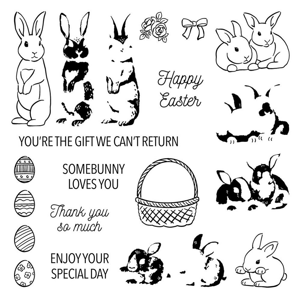 Easter Bunny Dies & Stamps Set