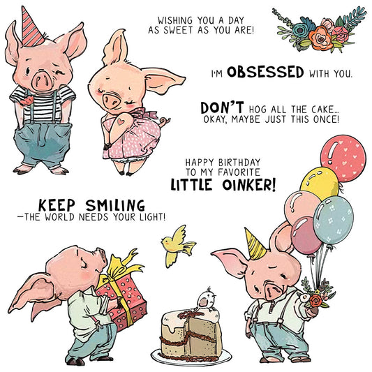Happy Piggy Dies & Stamps Set