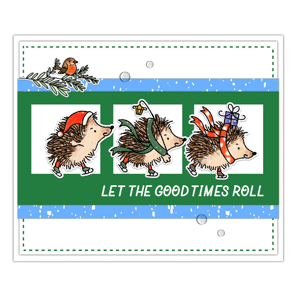 Christmas Hedgehog Dies & Stamps Set