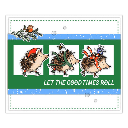 Christmas Hedgehog Dies & Stamps Set