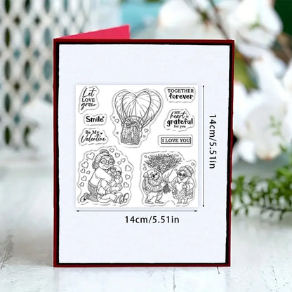 Valentine's Day Theme Clear Stamps