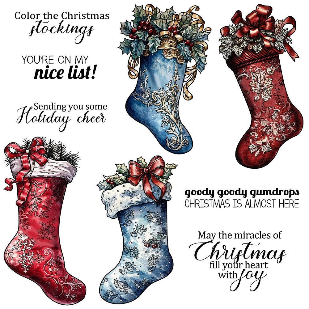 Christmas Stockings Dies & Stamps Set