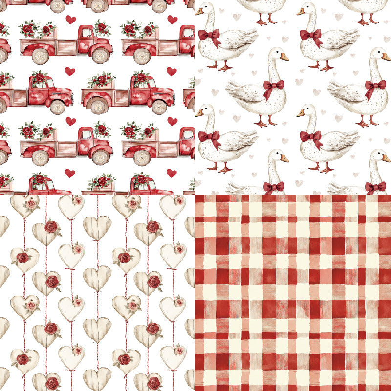 24PCS 6" Adore Scrapbook Paper & Cardstock