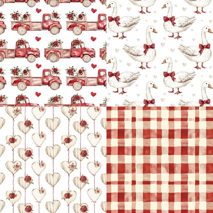 24PCS 6" Adore Scrapbook Paper & Cardstock