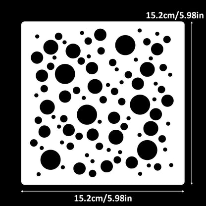 Polka Dot Background DIY Painting Hollow Stencil