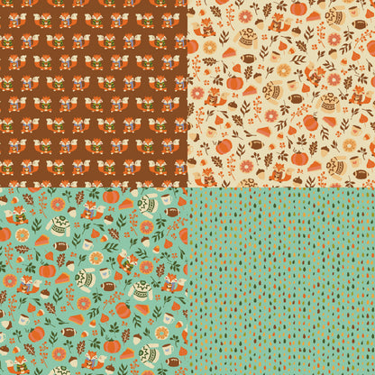 24PCS 6" Autumn Rally Scrapbook Paper & Cardstock
