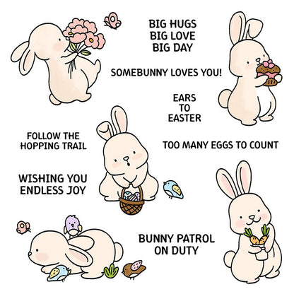 Cute Bunny Dies & Stamps Set