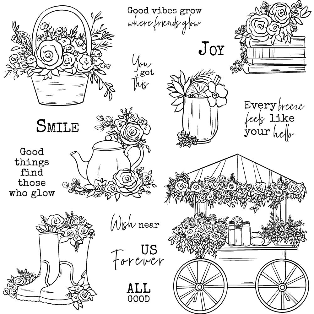 Beautiful Floats Clear Stamps