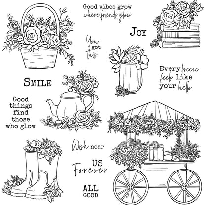 Beautiful Floats Clear Stamps