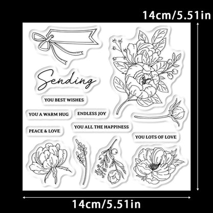 Camellia Clear Stamps