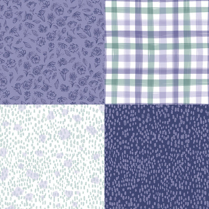 24PCS 6" Mauve Scrapbook Paper & Cardstock