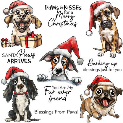 Christmas Dog Dies & Stamps Set