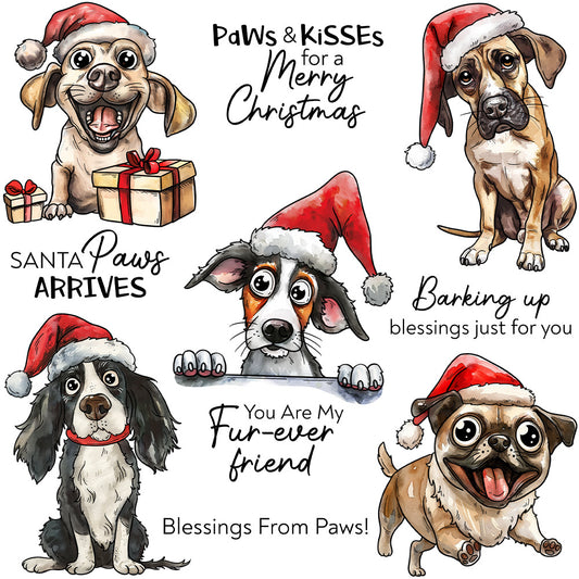 Christmas Dog Dies & Stamps Set