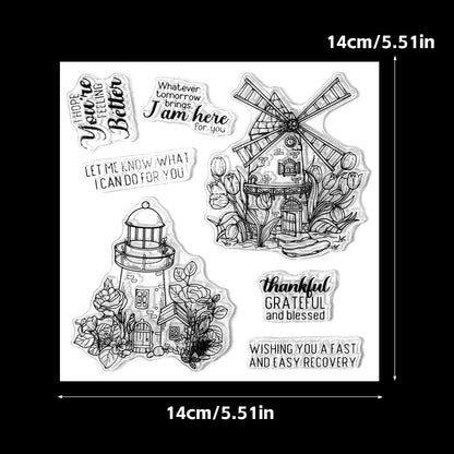 Windmill Dies & Stamps Set
