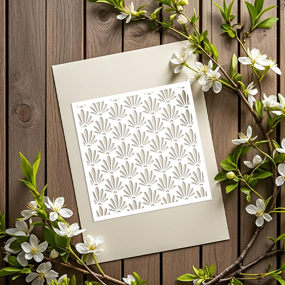 Small Grass Pattern DIY Painting Hollow Stencil