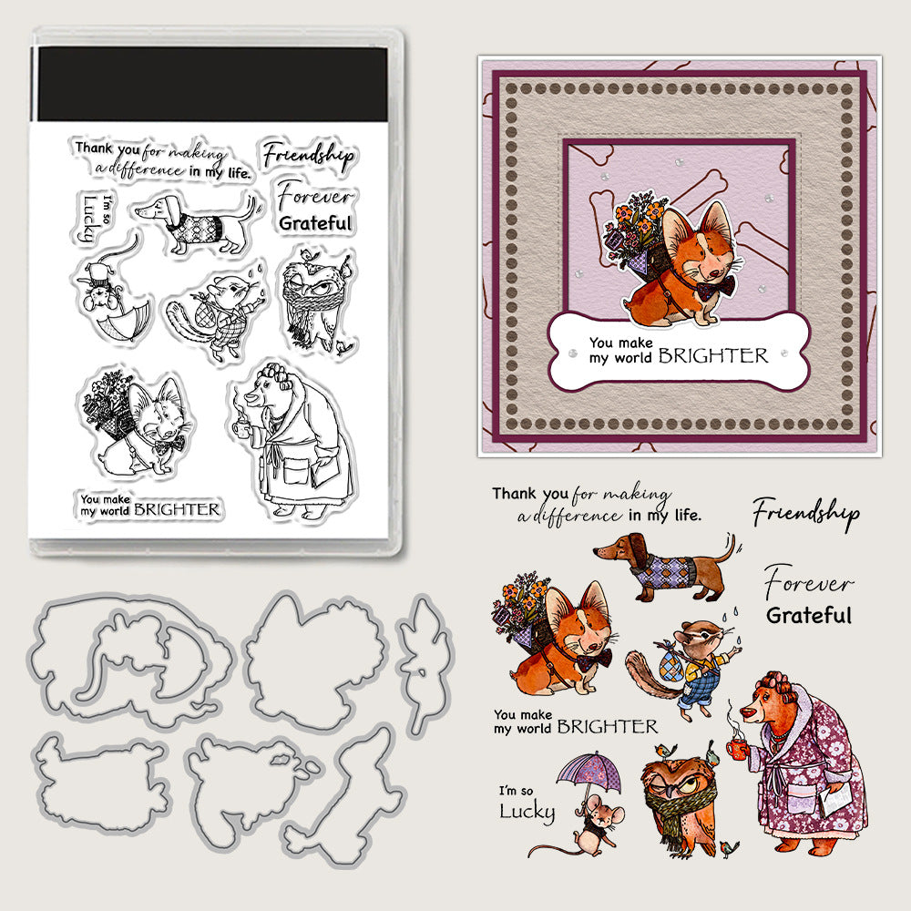 Animal Series Dies & Stamps Set